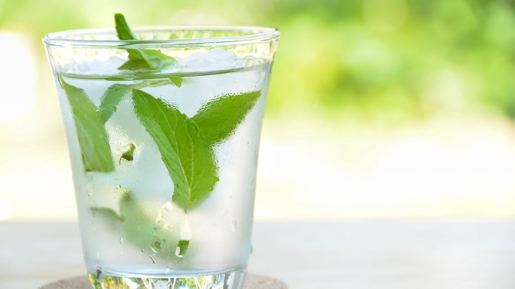 Eau rafraichissante à la menthe