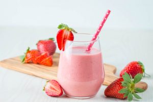 Lait fraise ou grenadine