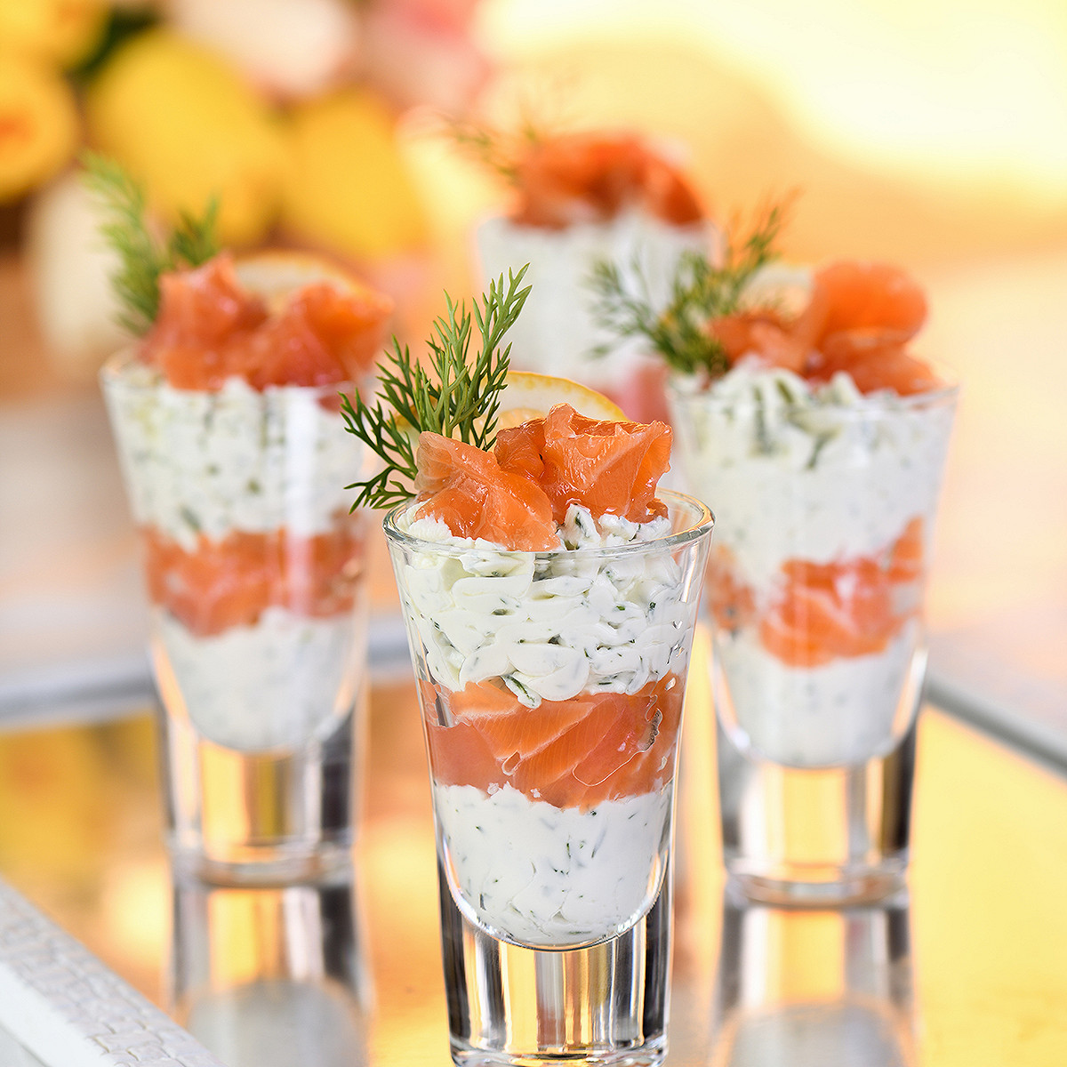Verrine saumon Boursin