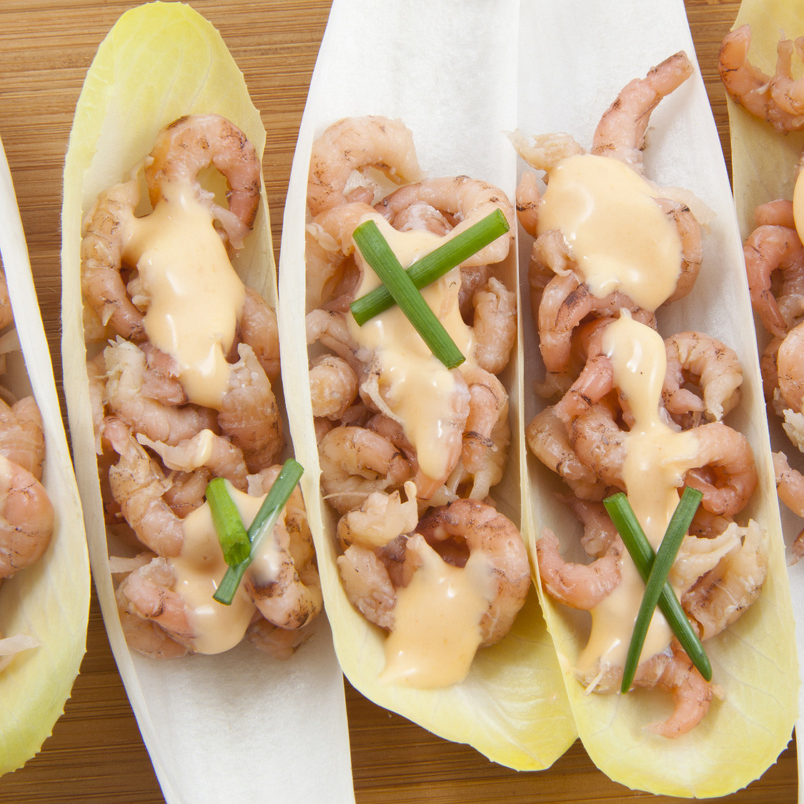 Chicons aux crevettes à la mayonnaise