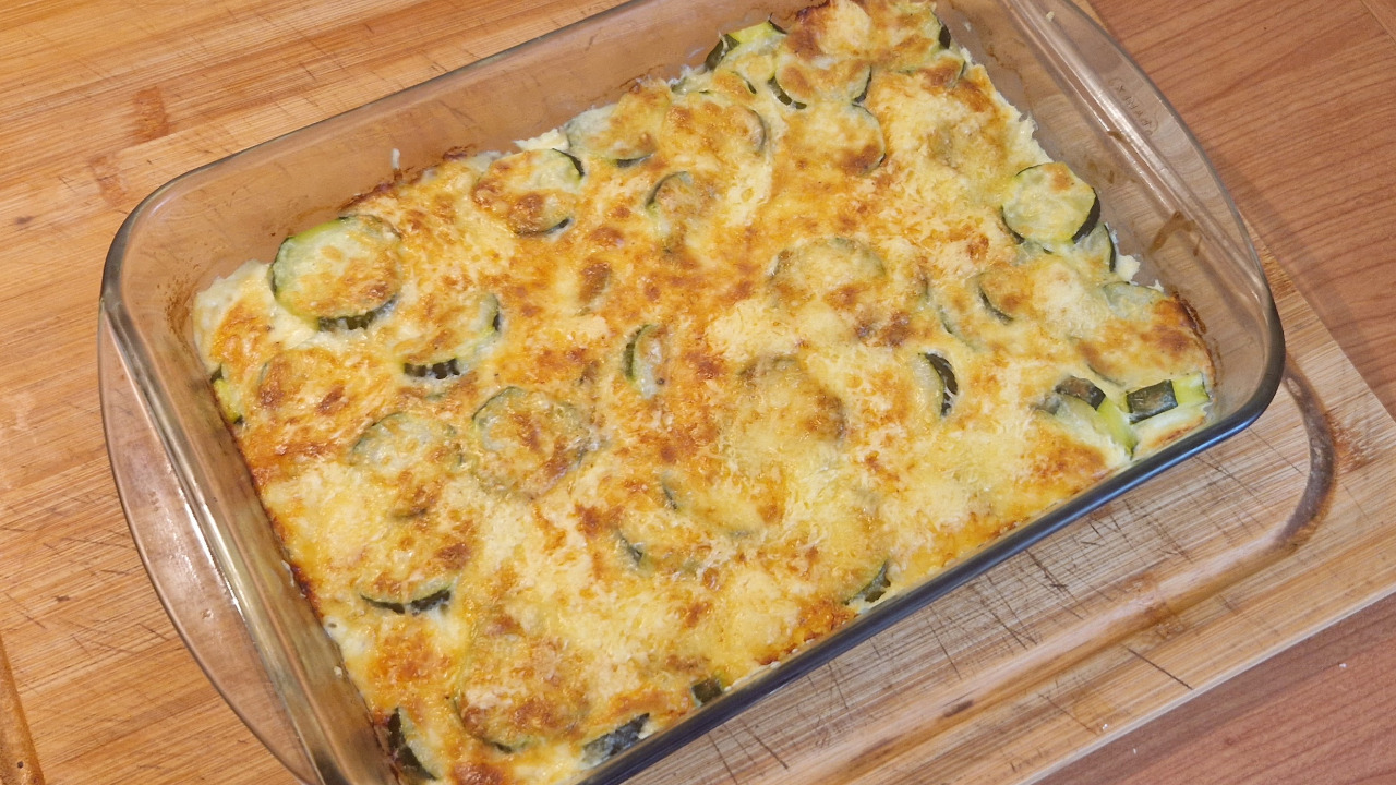Gratin de courgettes simple