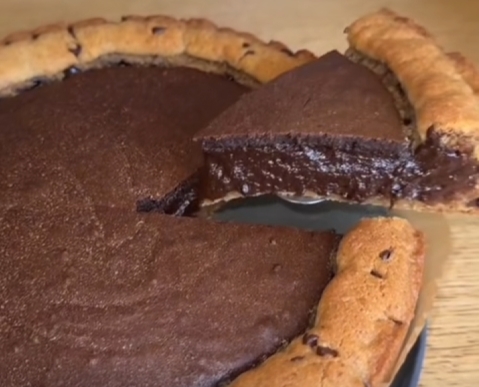 Tarte Cookie Cœur Fondant au Chocolat